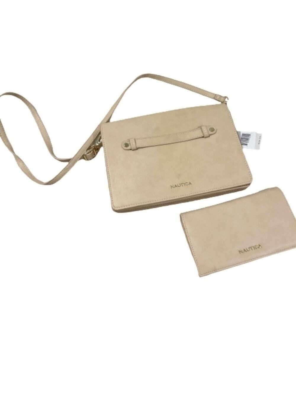 Women’s Nautica Beige Crossbody Bad & Wallet Set!